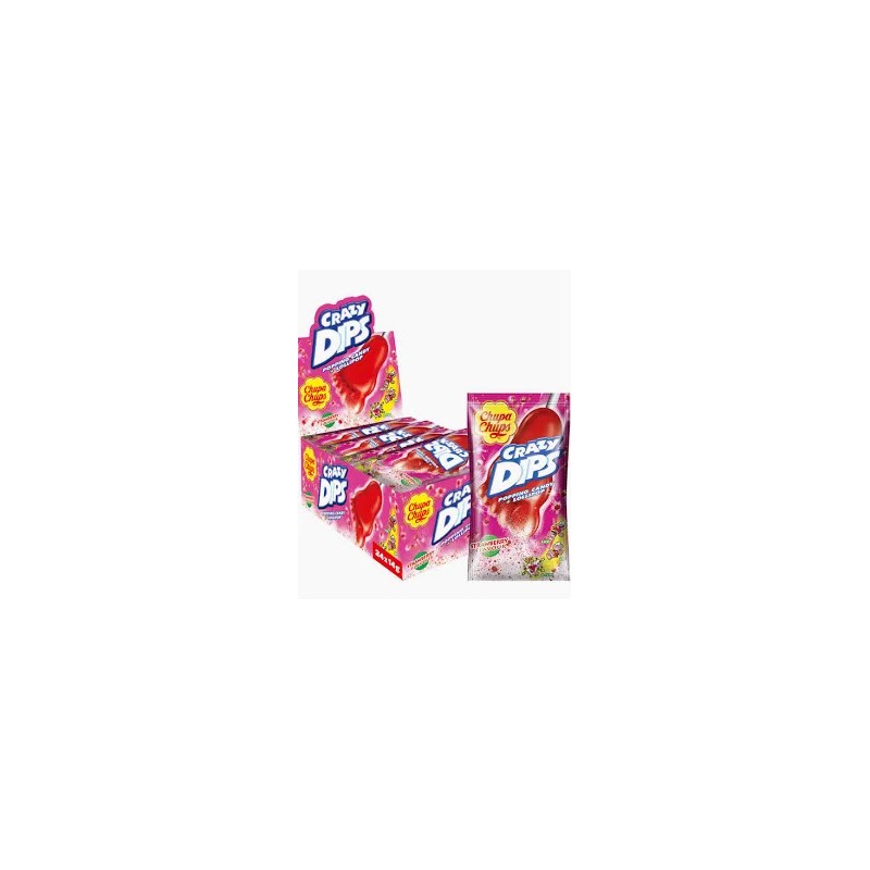 Crazy dips fraise Chupa Chups 24x14gr