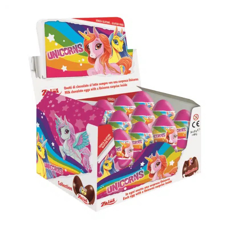 Choc eggs Unicorn 20gr x24